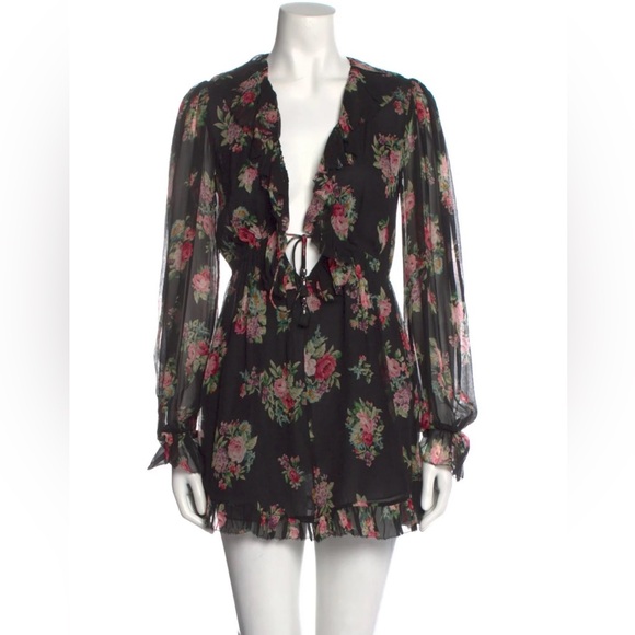 SOLD Zimmermann floral silk rompers size AU 0 - Picture 2 of 4